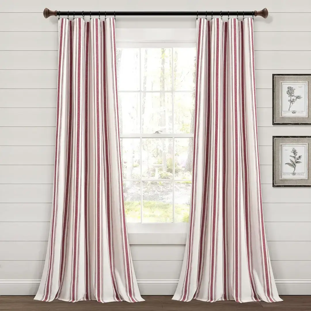 Lush Decor Farmhouse Stripe Linen